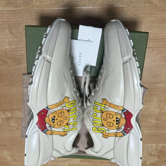 Gucci Rhyton Cat Print Beige Multi - Picture 3 of 8